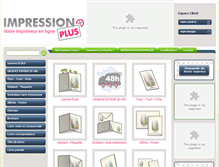 Tablet Screenshot of impression-plus.fr
